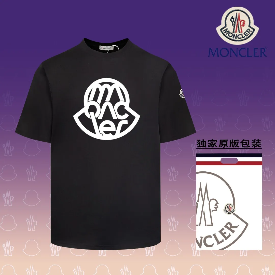【 MONCLER】 2024 New Arrival Premium LOGO ， Premium ， 230 ， ， ， ！ Same Style ❗️ Same Style， In Stock！ Size：S M L XL XXL ：Black White